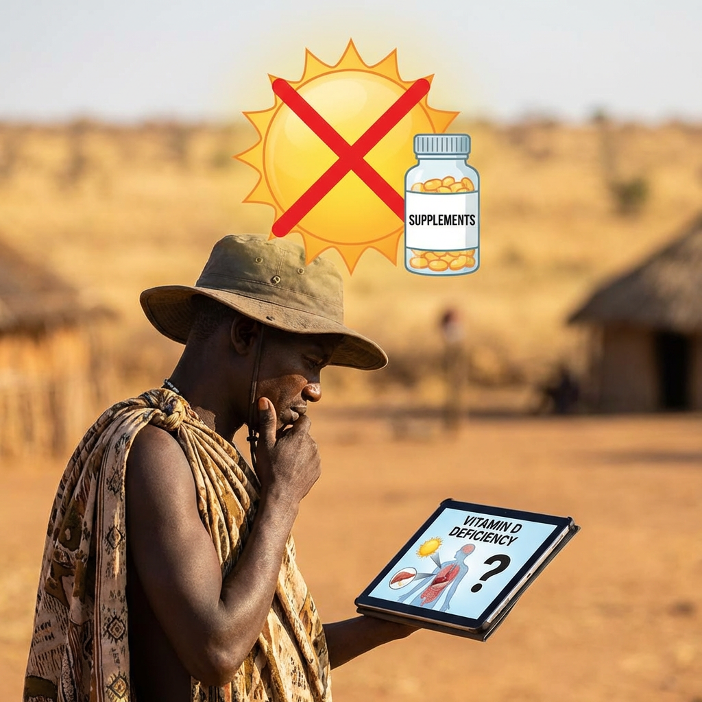 African sunlight paradox vitamin D deficiency concept